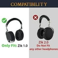 thumbnail image 2 of SOULWIT Earpads Replacement for Parrot Zik 1.0 Wireless Bluetooth Headphones, Ear Pads Cushions with Soft Protein Leather and High-Density Memory Foam - Black, 2 of 6