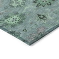 thumbnail image 3 of Addison Rugs Chantille Indoor/Outdoor Transitional Damask Teal Machine Washable Rectangle Rug, 10' x 14', 3 of 8