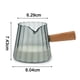 thumbnail image 2 of Tazas para espresso de 6 oz, accesorios para espresso, taza para shots de espresso, vaso para shots de espresso con boca en forma de V, jarra para espumar leche con estrías, taza medidora de vidrio, 2 of 5