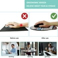thumbnail image 2 of LQCrafK Mouse Pad with Wrist Support, Ergonomic Mouse Pad with Memory Foam Wrist Rest Cushion, Non-Slip Rubber Base Gaming Mice Pad for Home Office Computer Laptop, Human Skeleton, 2 of 14