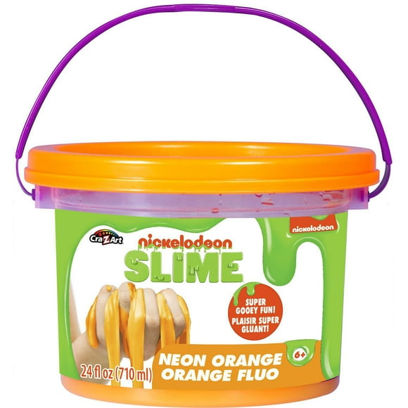 Nickelodeon 24oz Neon Orange Premade Slime