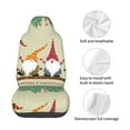 thumbnail image 4 of Wukai Christmas Card With Gnomes Full Set Car Seat Covers with Soft Padding Universal Auto Front Seats Protector and Cushion Mat, 4 of 5