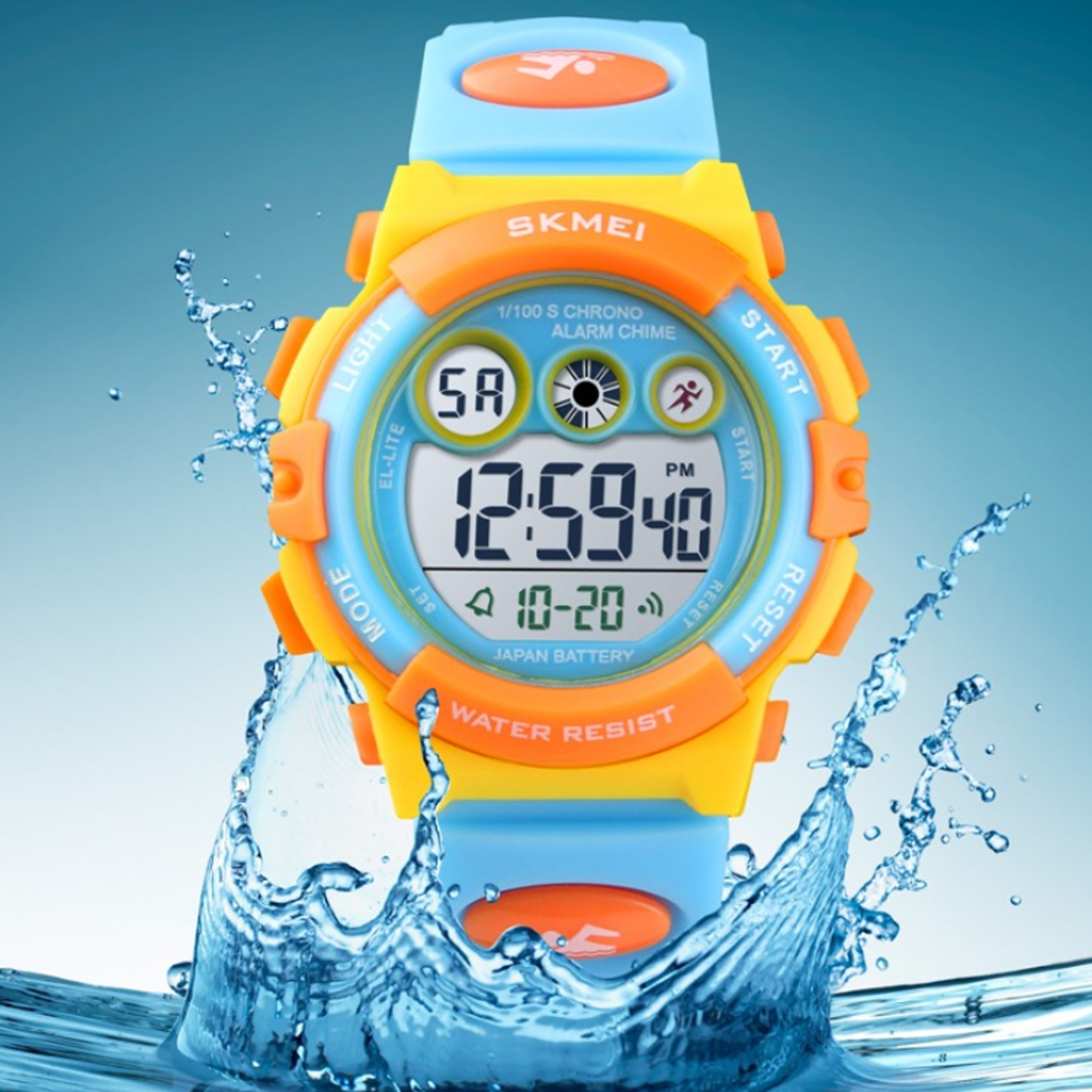 SKMEI Kids Digital Watch, 50M Waterproof, Sports, LED Light - image 5 of 8