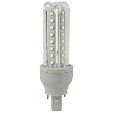 

DL-T-LED-48-65K G24-2-Pin Base Tubular Light Blub - 9W 85-265V 65K White - 5.43 x 1.68 x 1.68 in.