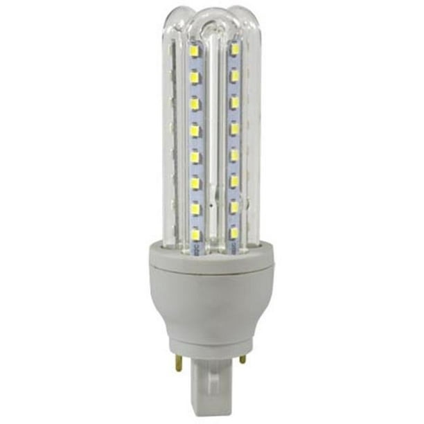 Dabmar Lighting DL-T-LED-48-65K 65K G24-2-Pin Base Tubulaire Lumière Blub - 9W 85-265V Blanc - 5,43 x 1,68 x 1,68 in.