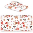 thumbnail image 2 of Coolnut Cute Christmas Decoration Towel Set of 3 with Bath Towel, Hand Towel and Wash Cloth, Soft, Comfortable Winter Towels for Bathroom Kitchen Home Travel Hotel Gym Washcloth Gift, 2 of 7
