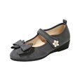 thumbnail image 2 of IEMIEMIEM Women's Mary Jane Flats Bow Pearl Rhinestone Floral Dress Shoes Adjustable Strap Low Wedge Comfort Walking Shoes Ballet Flats Casual Wedding Party Ballerina Flat 7 Wide Gray, 2 of 7