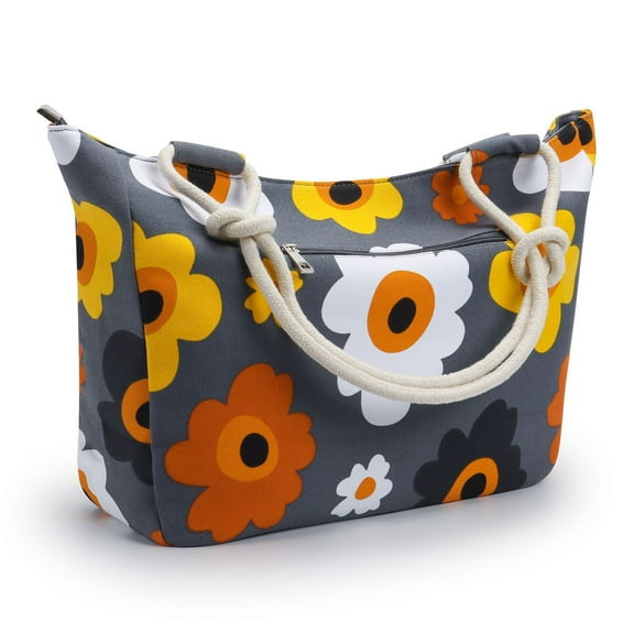 Spencer Large Beach Travel Bag Waterproof Canvas Shoulder Bag Top Zipper Closure Tote Bag for Travel, Gym, Swim and Holiday