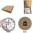 thumbnail image 4 of Farmhouse Wooden Wall Clock - 10 Inch Home Is My Happy Place Battery Operated Silent Non Ticking Vintage Rustic Distressed Wood Clock Home Decor for Kitchen, Living Room, Bedroom, Office, 4 of 8