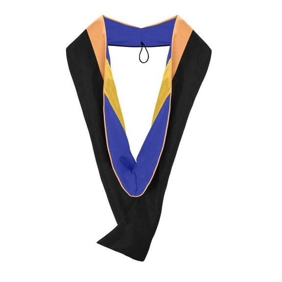 Endea Graduation Masters Hood For Nursing - Apricot/Royal Blue/Gold