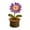 B Purple, variant on Crochet Daisy Flower Lamp, Light Up Handmade Woven Teal Decor, 1 Pack Potted Artificial Flower Night Light, For Bedroom Desktop Home Office Wedding Party Decoration Festival Gift