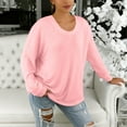 thumbnail image 5 of Purcolt Womens Long Sleeve Shirts Lightweight Casual Crew Neck Basic Tee Tops Comfortable Loose Fit Tunic Tops Outdoor Pullover, 5 of 9