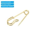 thumbnail image 4 of Uxcell Safety Pins 1.06 Inch Large Metal Sewing Pins Gold Tone 50Pcs, 4 of 5