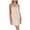 Gold, variant on Satin Mini Dress for Women Halter Neck Knot Front Cocktail Party Dress Sleeveless Elegant Loose Fit Beach Vacation Night Out, Blue XL