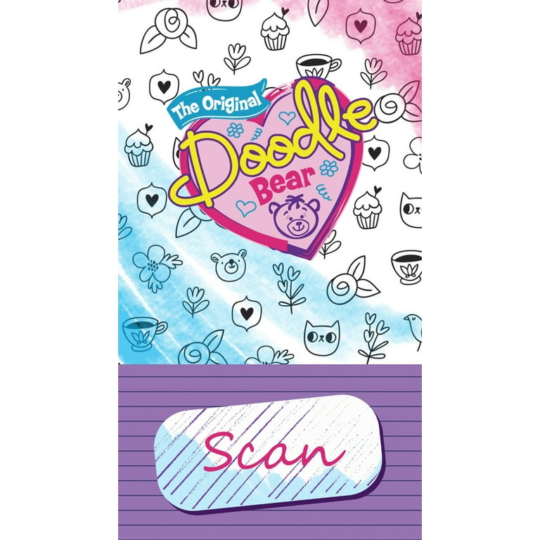 Marithe☆DOODLE BEAR BIG SHOPPER BAG (3color) The Original Doodle Bear 14 Inch Plush Bear with 3 Washable