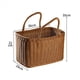 thumbnail image 1 of 5X Cesta de la Compra para el Hogar Cesta de Verduras de Mano Cesta Tejida Decorativa Cesta de Arreglo Floral Bolsa de Picnic de Mimbre de ImitacióN, 1 of 4