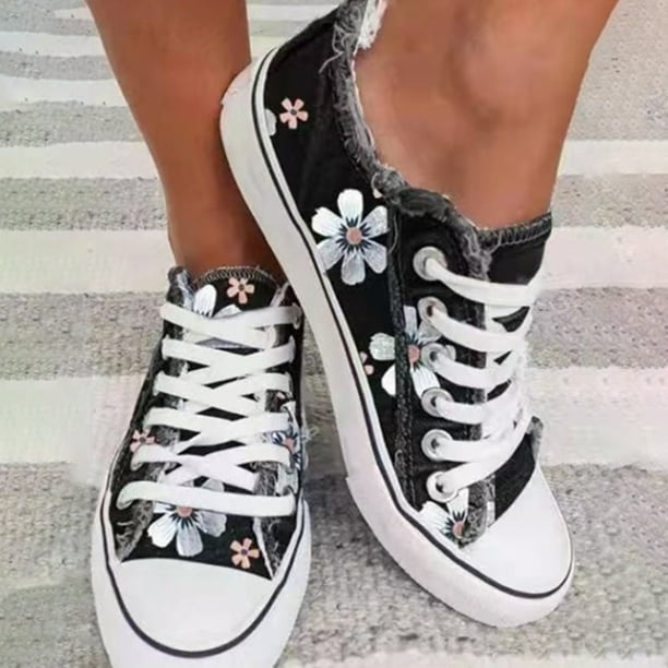 Flower print hotsell shoes