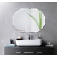 thumbnail image 2 of AUKTOPT 30'' x 40'' Beveled Edge Bathroom Vanity Mirror, Wall Mounted Mirror, Oval, 2 of 5