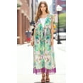 thumbnail image 3 of HAPPY BAY Women's Summer Front Open Chunky Beach Beachwear Duster Kimono Cardigan M-L Mint_AC36, 3 of 4