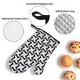 thumbnail image 4 of Oven Mitts and Pot Holders 4 Piece, navy Abstract geometric High Heat Slip Resistant Oven Mitt and Trivets Set Kitchen Oven Glove Pot Holders for Cooking Baking Grilling, 4 of 7