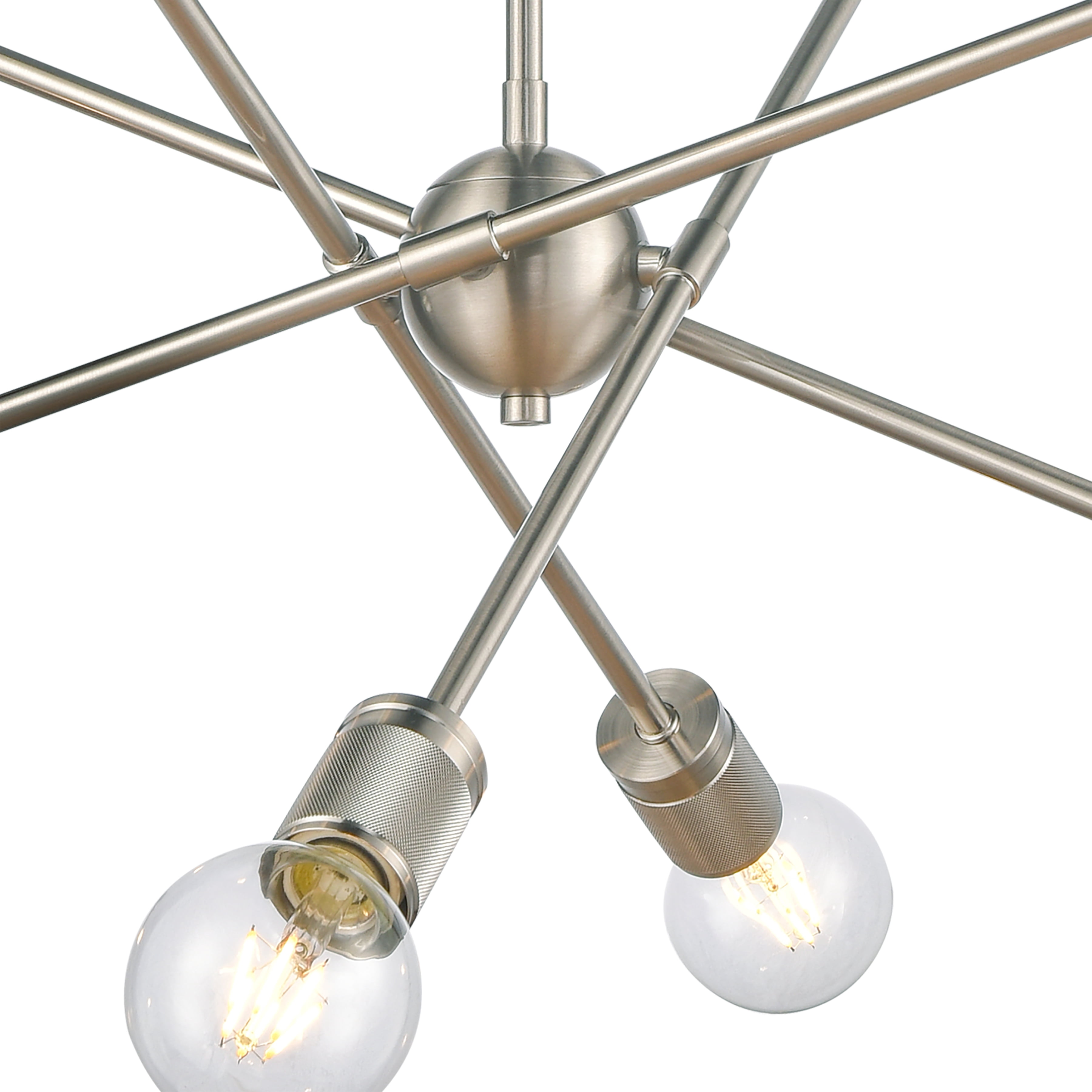 Elk Home 22-Inch Wide Module Chandelier, Contemporary, Satin Nickel