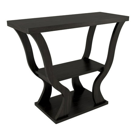 Furniture of America Bell Wood Console Sofa Entrance Table in Espresso