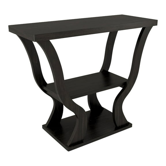 Furniture of America Bell Wood Console Sofa Entrance Table in Espresso