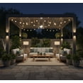 thumbnail image 4 of Mondawe 10x10 ft Aluminum Outdoor Pergola Gazebo with Adjustable Louvered Roof and Solar-Powered LED Lights – Modern Weather-Resistant Patio Shade Structure, 4 of 12