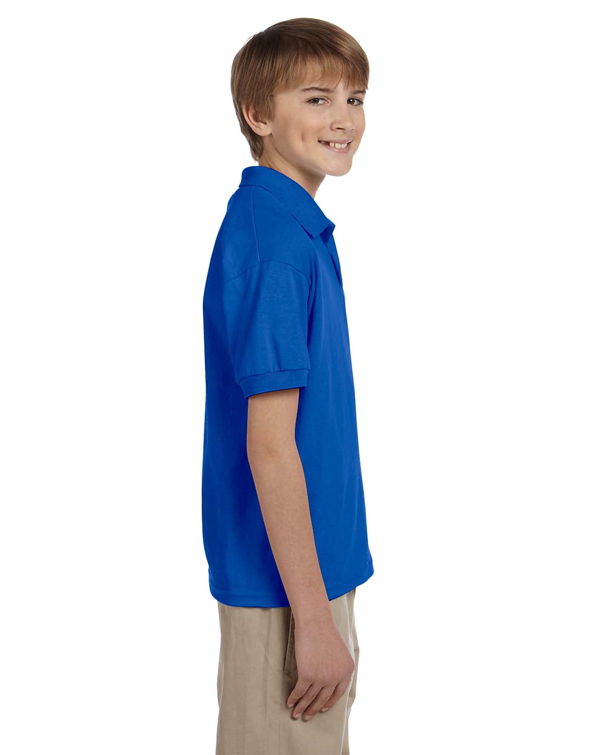 Boys 5.6 oz. DryBlend 50/50 Jersey Polo 10 Pack