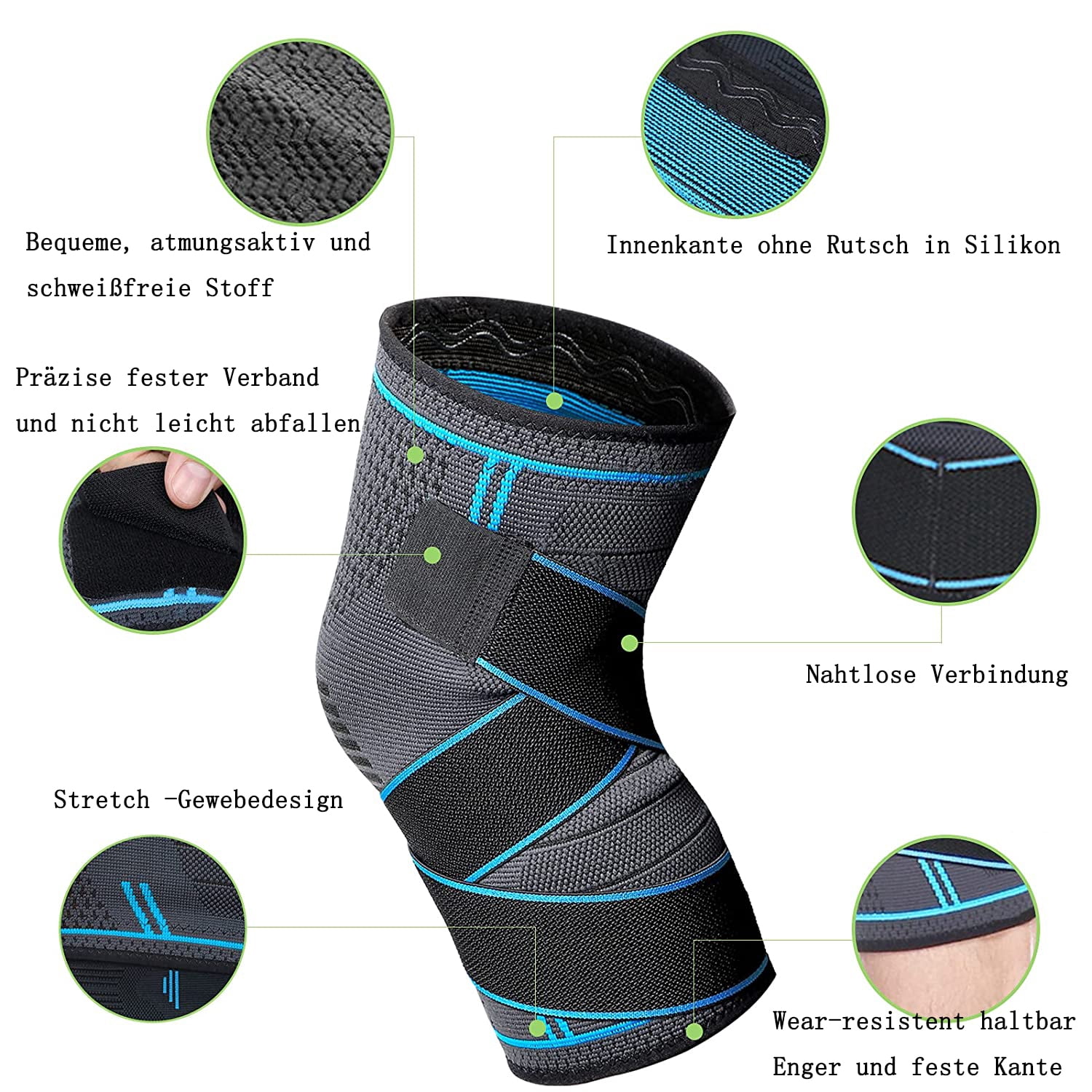 Sarapandan Knee Support for Men Women Sports Men Knee Pads Knee Support for Running Hiking Jogging Volleyball Arthritis Joint Pain Relief 2 Year Pack of 2 Sarapandan