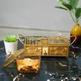thumbnail image 4 of Necvior Gold Eid Mubarak Snacks Tray Ramadans Dessert Storage Metal Box Food Serving Plate Muslims Holiday Desktop Decoration, 4 of 13