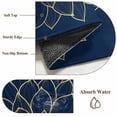 thumbnail image 6 of 2x3 Ft Entryway Area Rug, Navy Blue Yellow Spring Floral Kitchen Rug Runner Washable Floor Mat, Chic Blossoms Botanical Non Slip Indoor Door Mat Throw Carpet for Bathroom Living Room Bedroom, 6 of 8