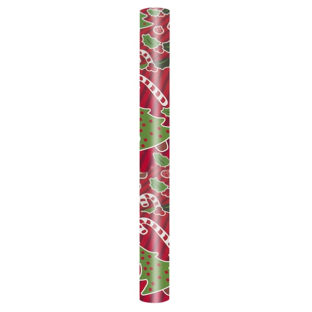 Less Than 5 Gift Wrapping Paper 1PC Single-sided Christmas Wrapping Paper, Classic Santa Claus and Other Patterns