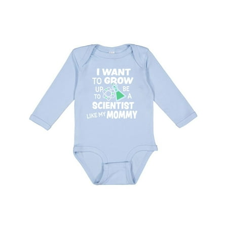 

Inktastic I Want To Grow up To Be a Scientist Like My Mommy Boys or Girls Long Sleeve Baby Bodysuit
