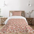 thumbnail image 3 of Ambesonne Love Quilted Bedspread Set 2 Pcs, Colorful Little Hearts, Twin Size, Pale Blue Pale Pink, 3 of 6