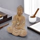 thumbnail image 2 of Figura de resina Sculpture Zen Buddha, 18 cm, creativa, con forma de madera, 2 of 3