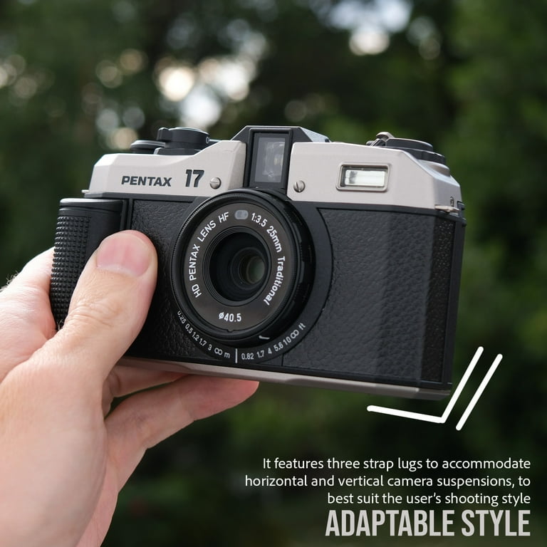 Pentax 17 F3.5 Half-Frame Dark Silver Camera with HD Coating Lens