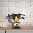thumbnail image 4 of Gafas en Forma de Gato Marco Gafas Originales Soporte Tallado a Mano Gafas de Hierro Titular Gafas Descanso Accesorios de Escritorio Gadgets útiles Regalos Divertidos Navidad. Afortunado Sencillez, 4 of 4