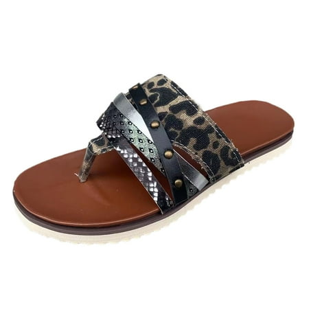 

YUHAOTIN Female Platform Sandals Roman Style Sandals for Women Summer Fashion Flat Shoes Retro Slippers Flip Flops Womens Dress Sandals Low Heel Comfort Sandals Women Fashion Platform