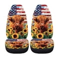 thumbnail image 5 of XYZCANDO 2 Piece Car Accessories for car Front Seats Car Seat Cover Set Breathable Washable, Truck Vehicle Sedan Car Seat Covers, Sunflowers, 5 of 10