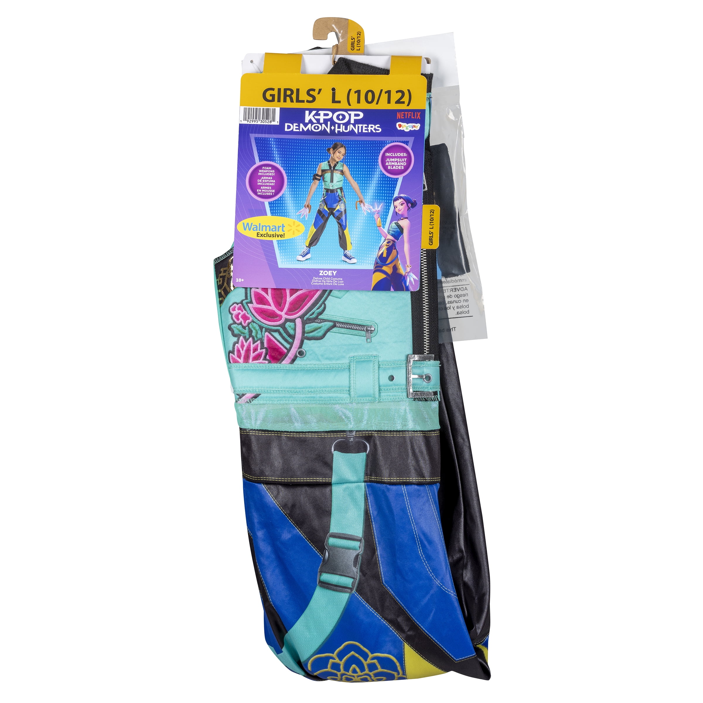 Netflix K-Pop Demon Hunters Zoey Halloween Costume for Children, Girls Size L (10/12), by Disguise