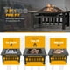 thumbnail image 4 of WLXIANG Outdoor Fire Pit, 32 Inch Firepit Table Metal Outdoor Fireplaces with Waterproof Cover for Outside Patio Camping (Black), 4 of 7