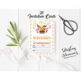 thumbnail image 3 of Darling Souvenir Yellow Birthday Invitation Card 28 Pcs Fill or Write In Blank Invites Printable Party Supplies 5 x 7 Inches, 3 of 5