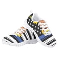 thumbnail image 4 of Pzuqiu American Flag Big Girls Sneakers Size 3 Casual Walking Shoes Breathable Running Shoes Lace Up Sports Shoes Kids Tennis Shoes, 4 of 5