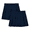 Navy, variant on Wonder Nation Girls School Uniform Pleated Ruffle Scooter Skirt, 2-Pack, Sizes 4-16