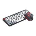 thumbnail image 3 of Ratón inalámbrico Hugo para teclado de computadora USB mini clic silencioso Negro, 3 of 8