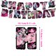 thumbnail image 1 of Lindo juego de globos de Monster High para decoración de cumpleaños, pancarta desechable para decoración de tartas, bandera colgante, 1 of 5