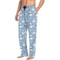 thumbnail image 5 of HPINK-T Men's Flannel Pajama Pants Christmas Gnome Snowflakes Sleep Lounge PJ Bottoms Sweatpants S, 5 of 7