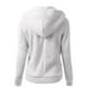 thumbnail image 5 of ICHUANYI Clearance Women Hooded Sweater Coat Winter Warm Wool Zipper Coat Long Sleeve Outwear(Gray, L) ICHUANYI WER2023080903485, 5 of 8