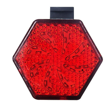 

Taillight Hexagonal Bike Light Mountain Bike Rotating Tail Light USB Rechargeable Waterproof Tail Light Night Riding Warning Light